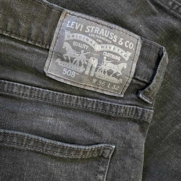 Levi Black Jeans 36x32 - Picture 2 of 3